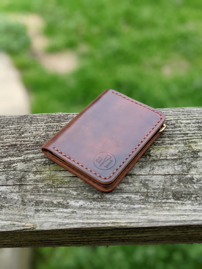 Marbled Shell Cordovan Leather Wallet