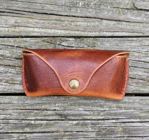 Glasses case in Horween Dublin English Tan
