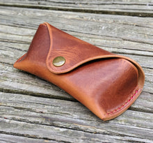 Glasses case in Horween Dublin English Tan