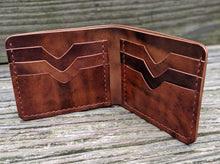 The Elm bifold in Horween Shell Cordovan