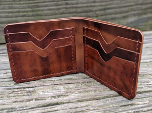 The Elm bifold in Horween Shell Cordovan
