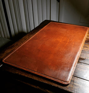 Large Desk Pad in Horween Dublin English Tan leather