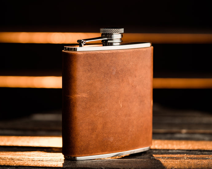 Leather Wrapped Flask